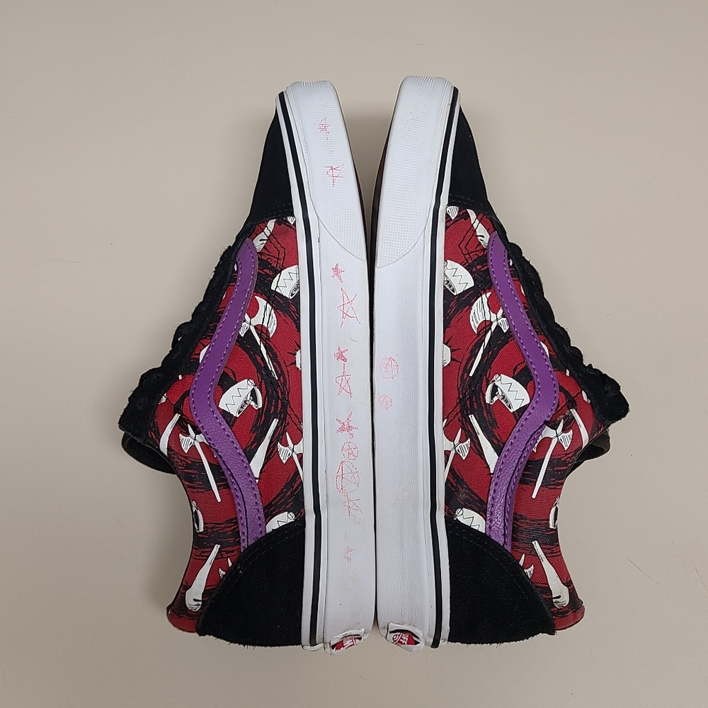 Vans X Nightmare Before Christmas old skool skateboard sneakers size 7 1/2 - Picture 9 of 13